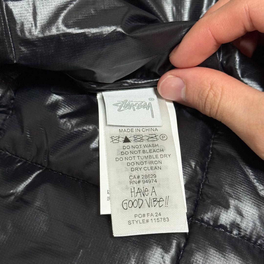 Stussy MIDWEIGHT HOODED PUFFER ブラック Mサイズ