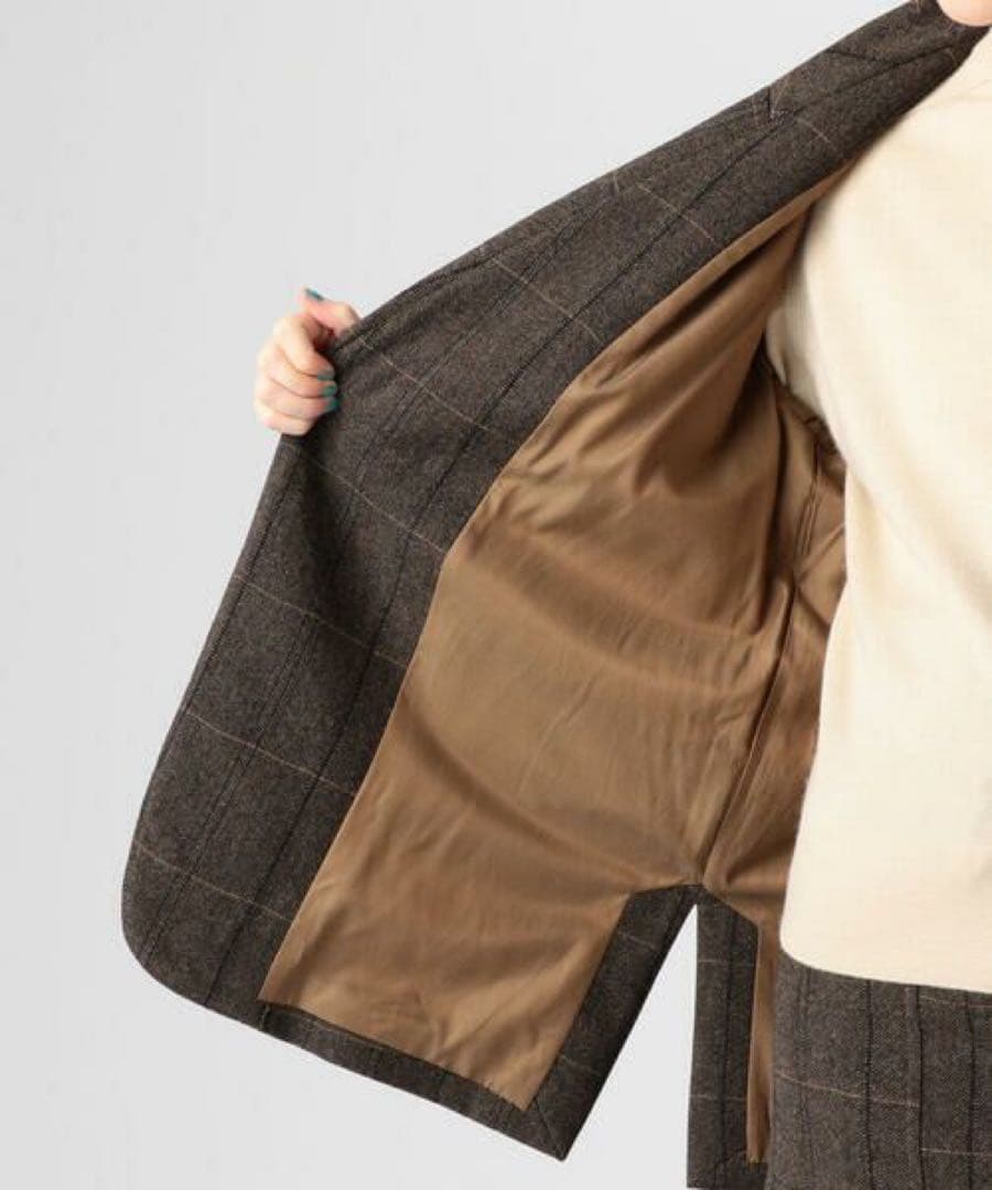 MACPHEE 21AW ヘリンボーンツイード オーバーサイズドジャケット