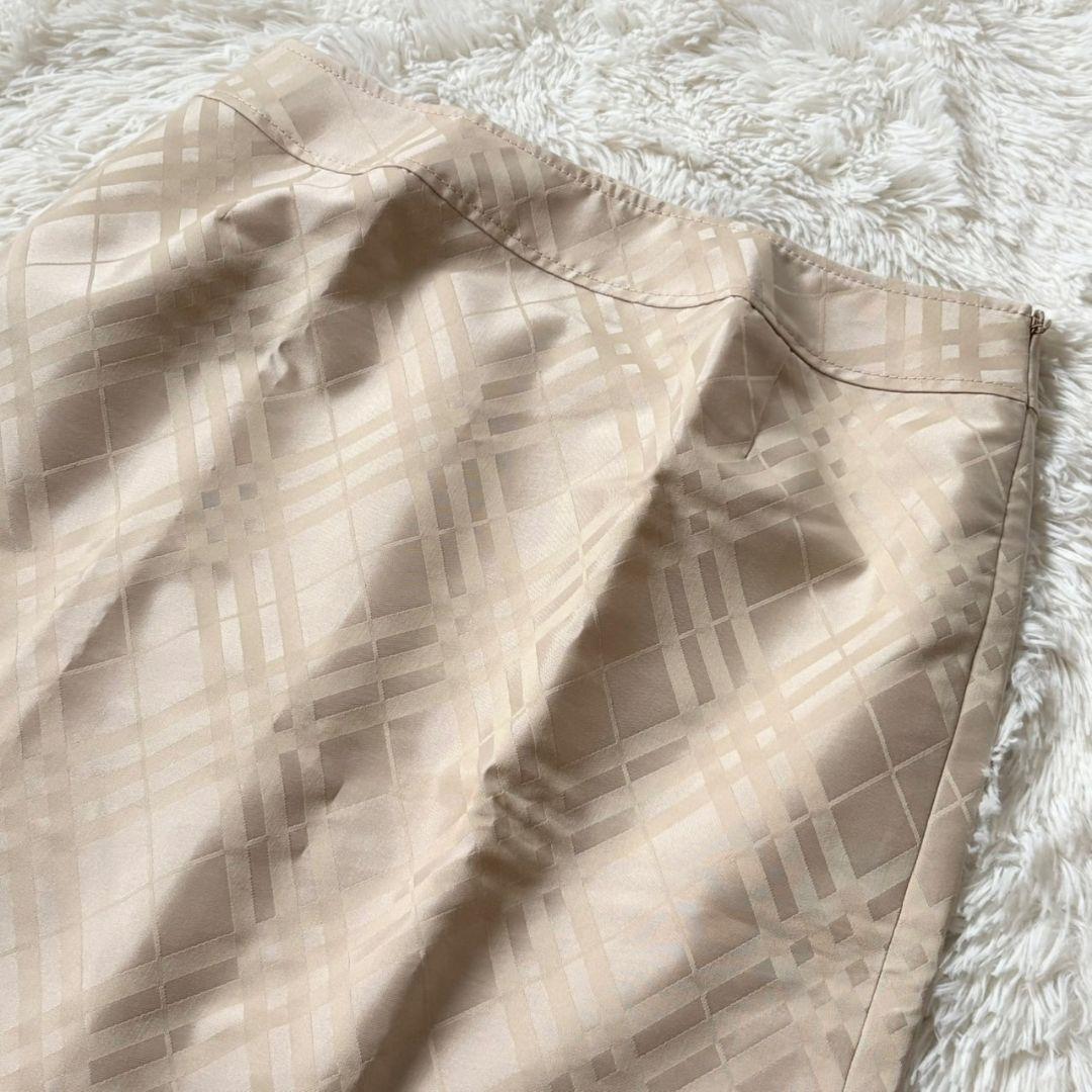 未使用級 バーバリー ロンドン スーツ セットアップ スカート チェック ベルト