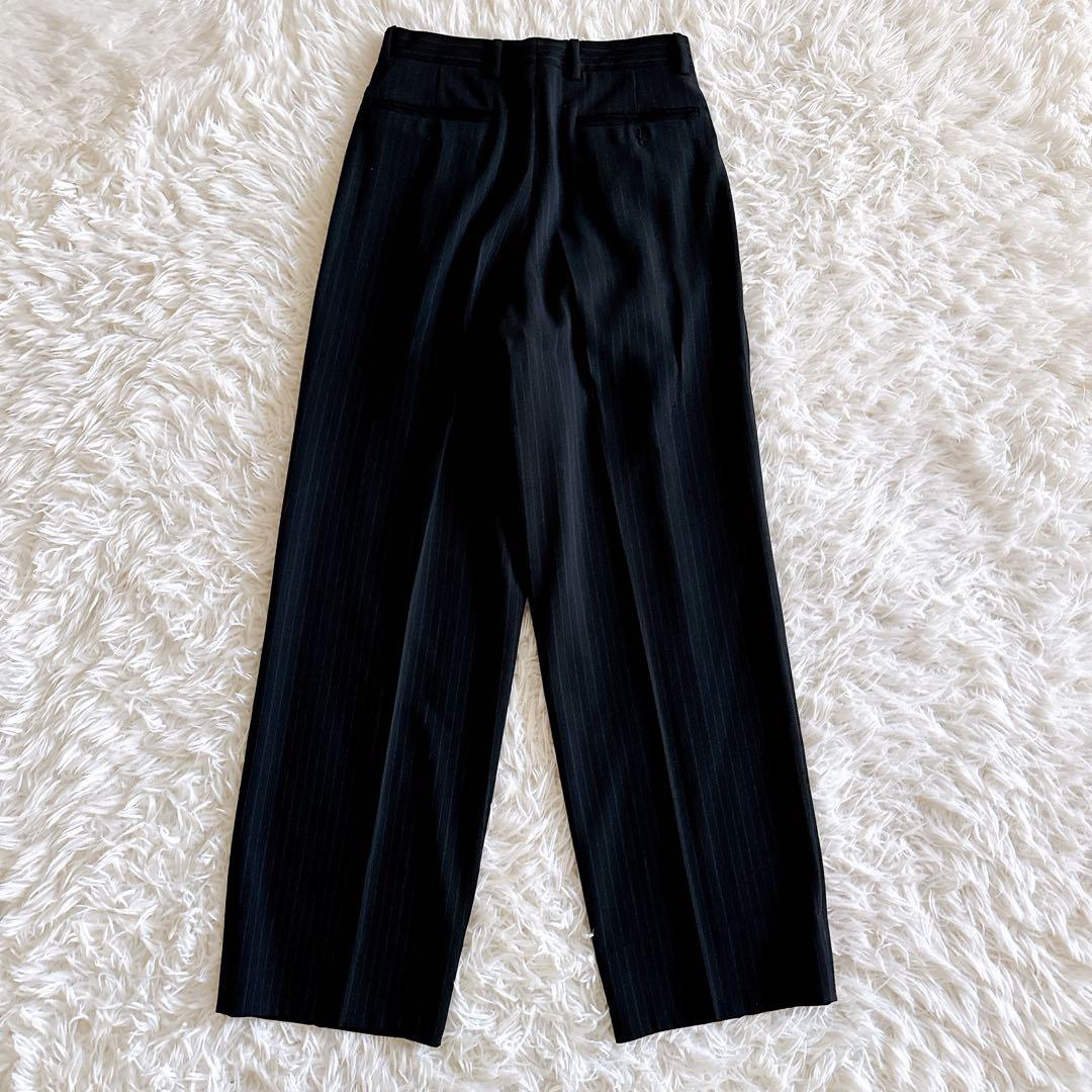 ジョルジオアルマーニ スーツ セットアップ ストライプ柄 ブラック 黒