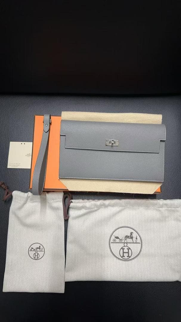 新品未使用　HERMES エルメス ケリーポケットロング 　B刻