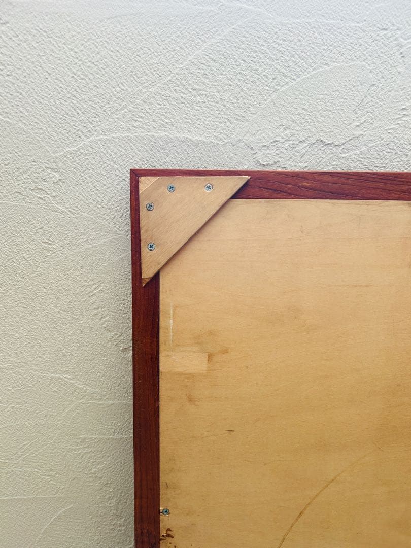 1950年代 ヨーロッパ アンティーク 姿見 木製 スタンドミラー 長方形