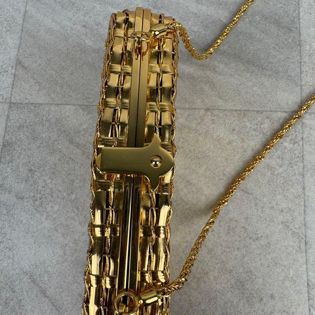 希少 RODO別注 WAKO ワコウ ゴールドメタリック パーティーバッグ