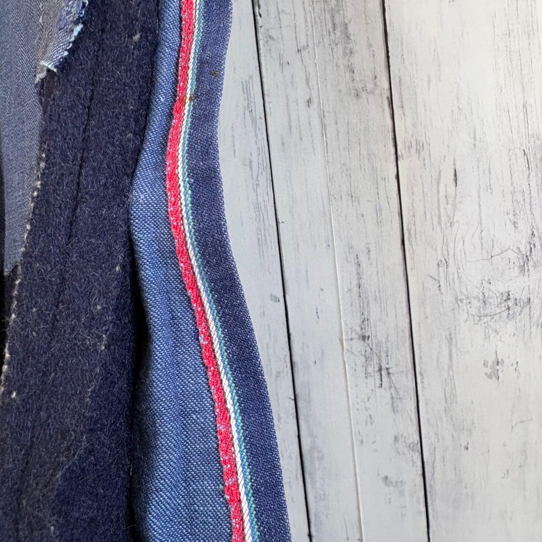 30s ヴィンテージ フランス軍 ウールパンツ メタルボタン ミリタリーパンツ