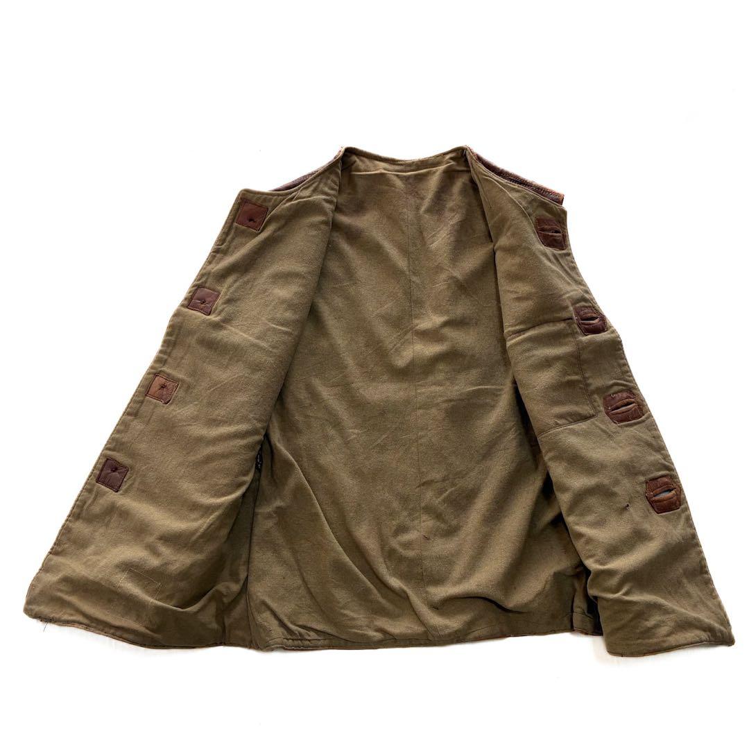 40s イギリス軍 レザー ジャーキンベスト フランス軍 ドイツ軍 ユーロ