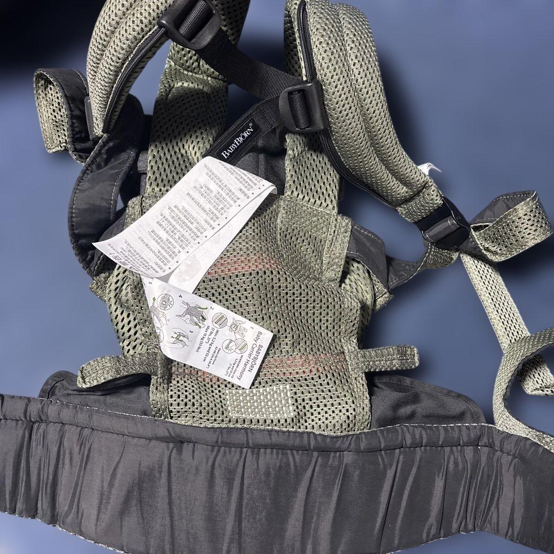 BABYBJÖRN ハーモニー 抱っこ紐 メッシュ グレー/カーキ