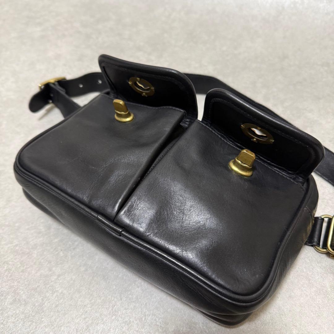 【激レア】 USA製 オールドコーチ ウエストポーチ ダブルターンロック