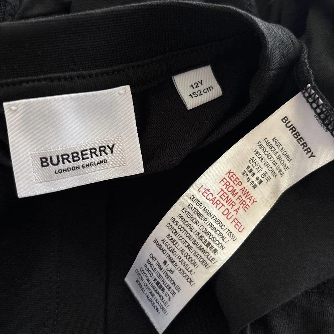 極美品　BURBERRY キッズ12Y(152cm) ロゴTシャツ ブラック