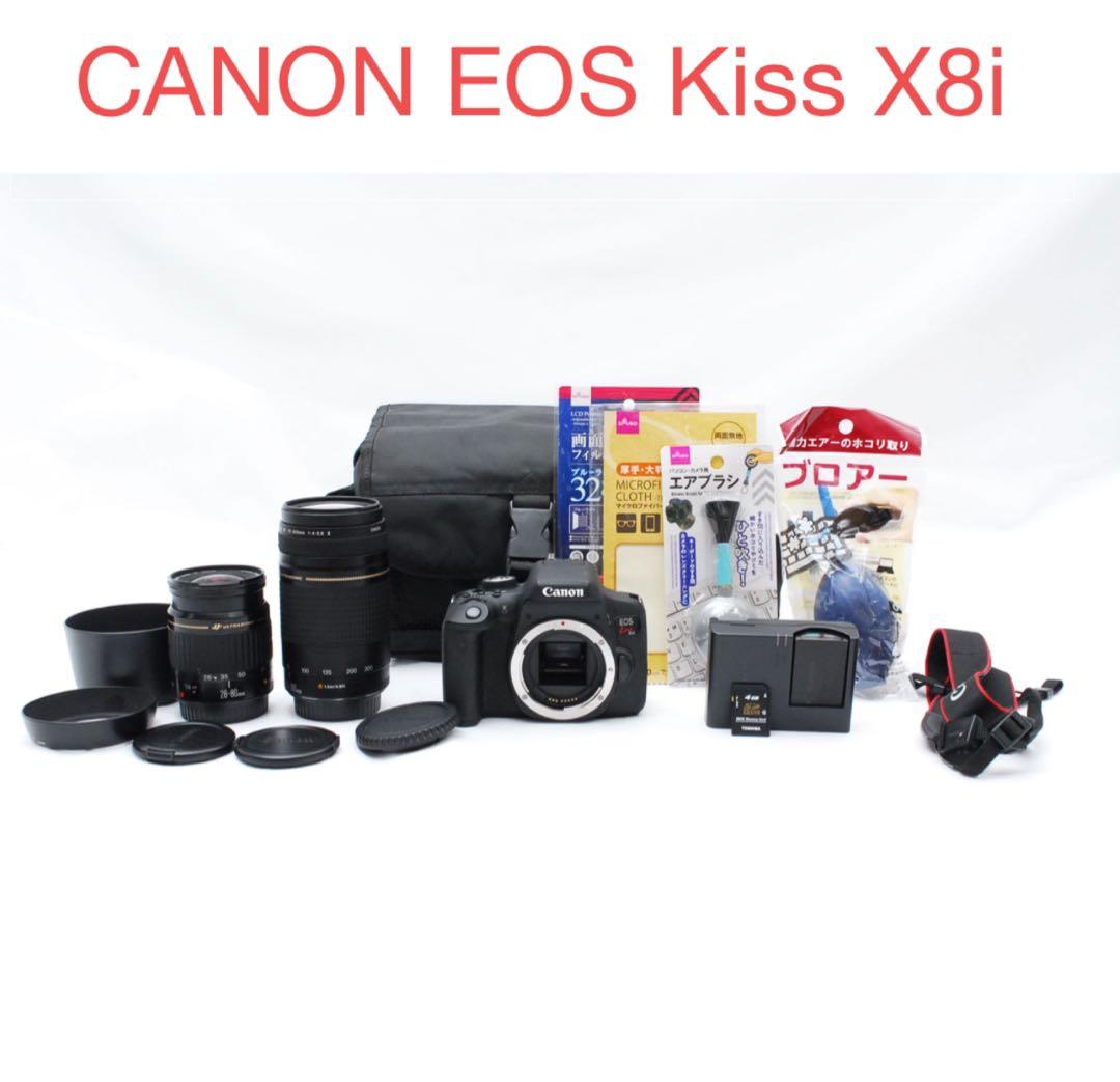 Wi-Fi/動画/保証/canon kiss x8i標準レンズセット
