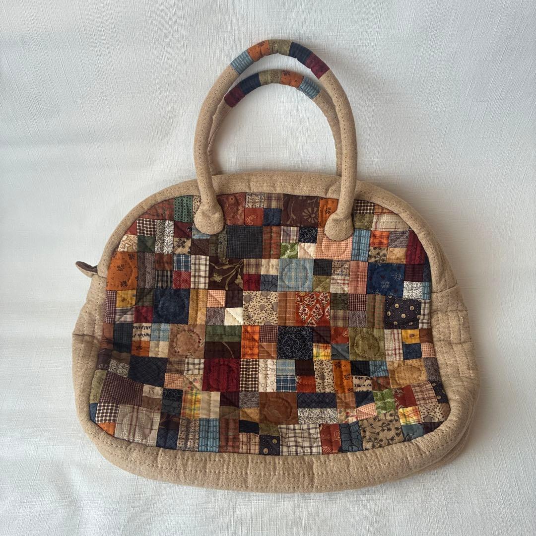パッチワークデザイン ハンドバッグ