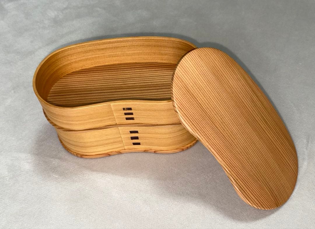 大館曲げわっぱ はんごう弁当 2段重ね 日本製 秋田杉 弁当箱