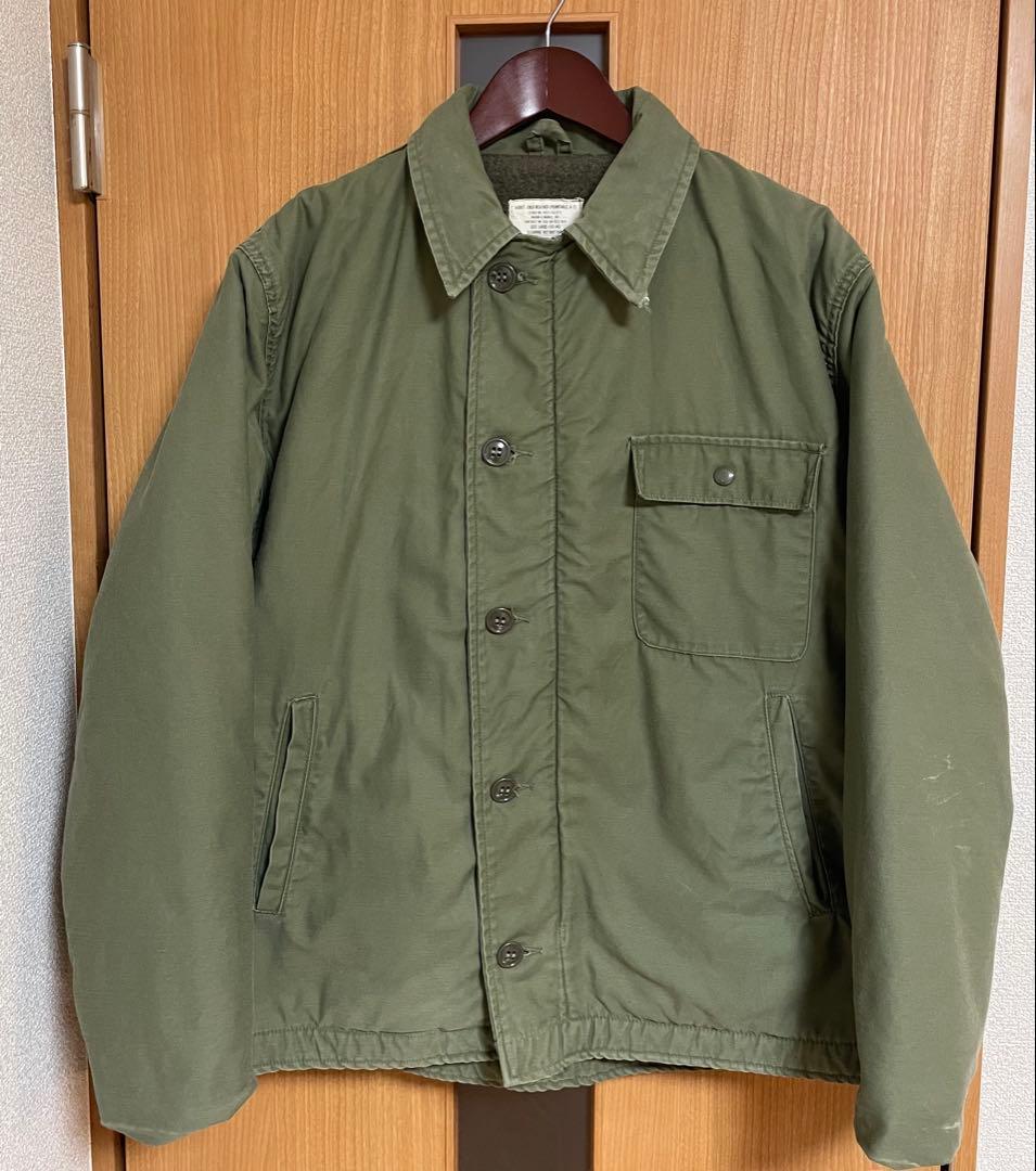 60年代 実物 USED 米軍 U.S.NAVY A-2デッキジャケット
