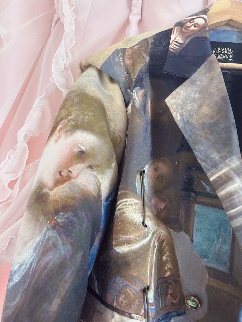 【美品】✨️ELF SACK 絵画デザインオーバーサイズジャケット ✨️