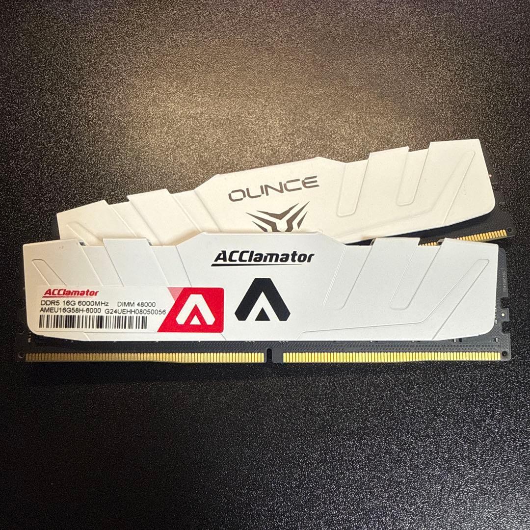 メモリー Acclamator OUNCE DDR5 32GB 6000MHz