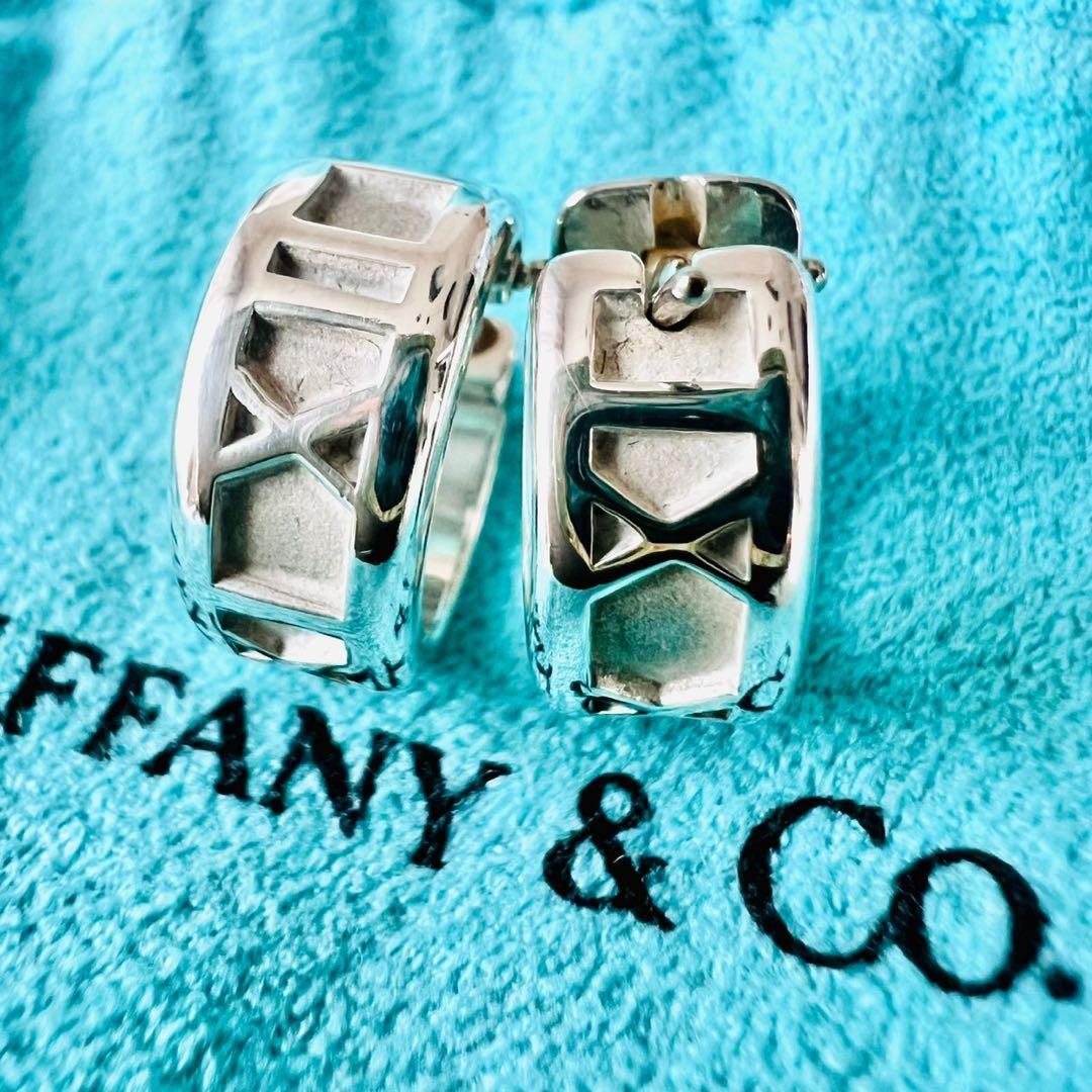 ✨極美品✨Tiffany　ティファニー　ピアス　アトラス　フープ　キャッチ　両耳