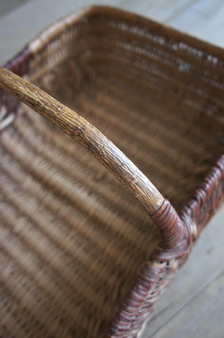 フランスアンティーク　パニエ　バスケット　ブロカント　天然生活　蚤の市