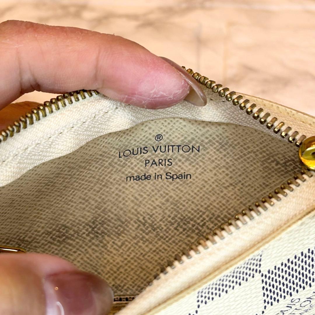 ルイヴィトン LV ポシェット クレ 小銭入れ ケース ダミエアズール