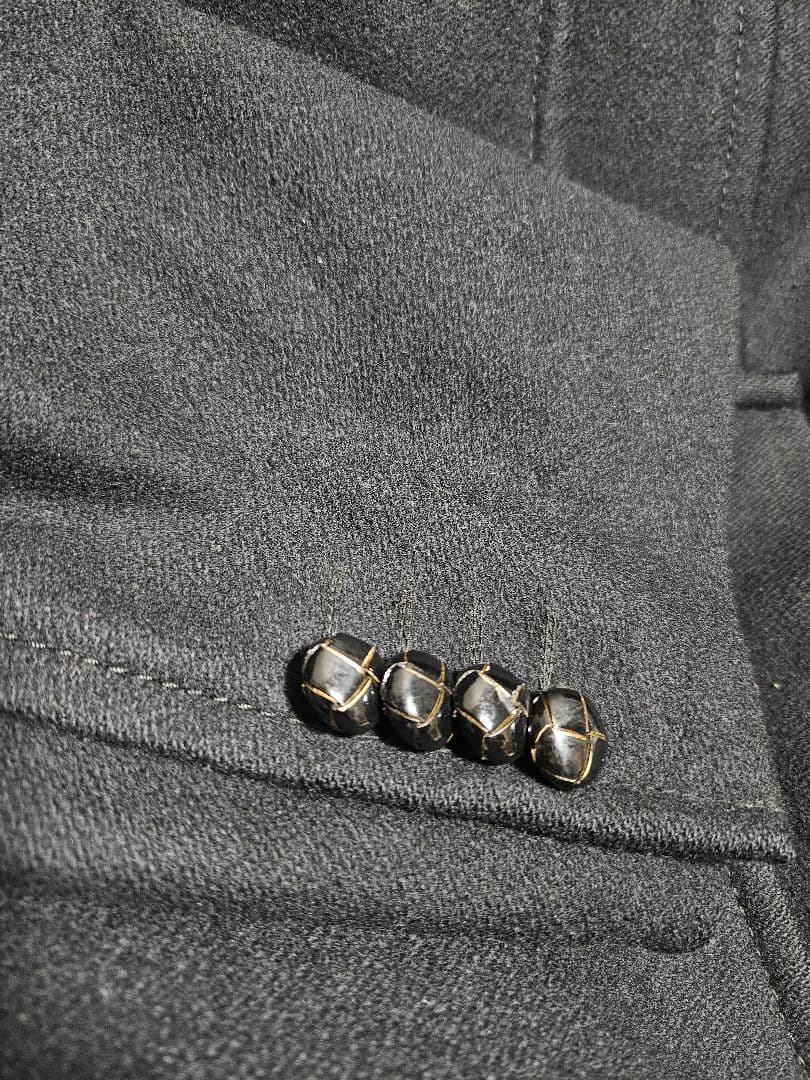 Dolce & Gabbana 黒 ダブルブレスト ピーコート