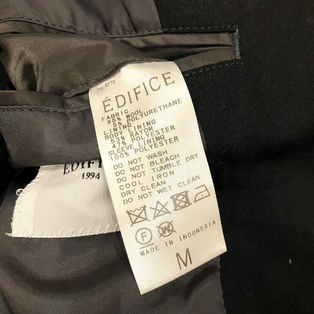 極美品✨️EDIFICE スーツ セットアップ アンコン 伸縮 冠婚葬祭 黒 M