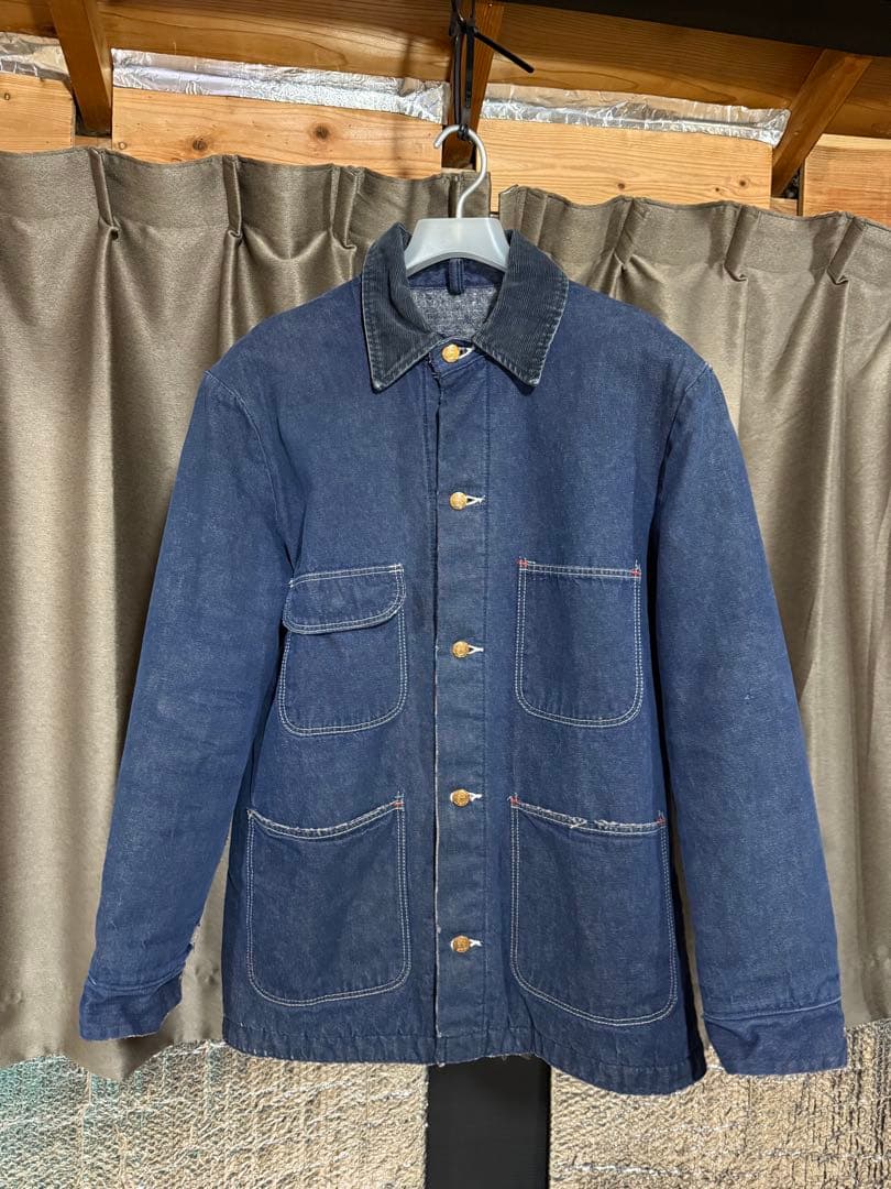 Wrangler デニム カバーオール ネイビー 4ポケット