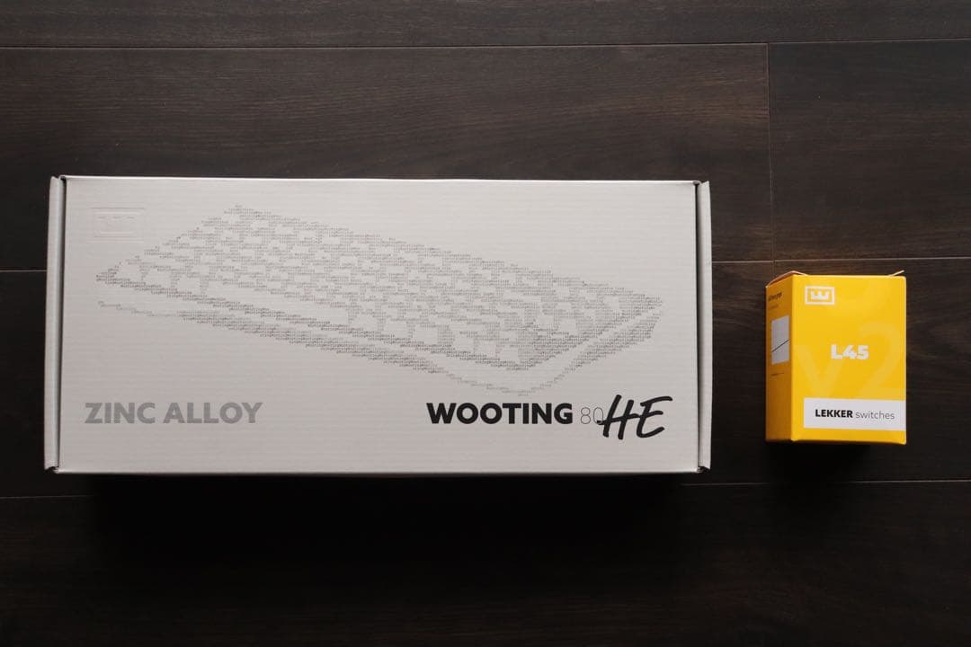 Wooting 80HE Zinc Alloy Lekker L45スイッチ付き