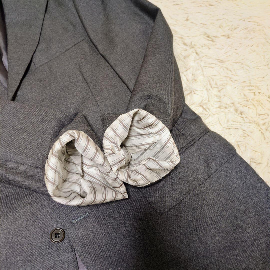 美品♢高級ライン BEAMS F 段返り スーツ セットアップ XL 総裏