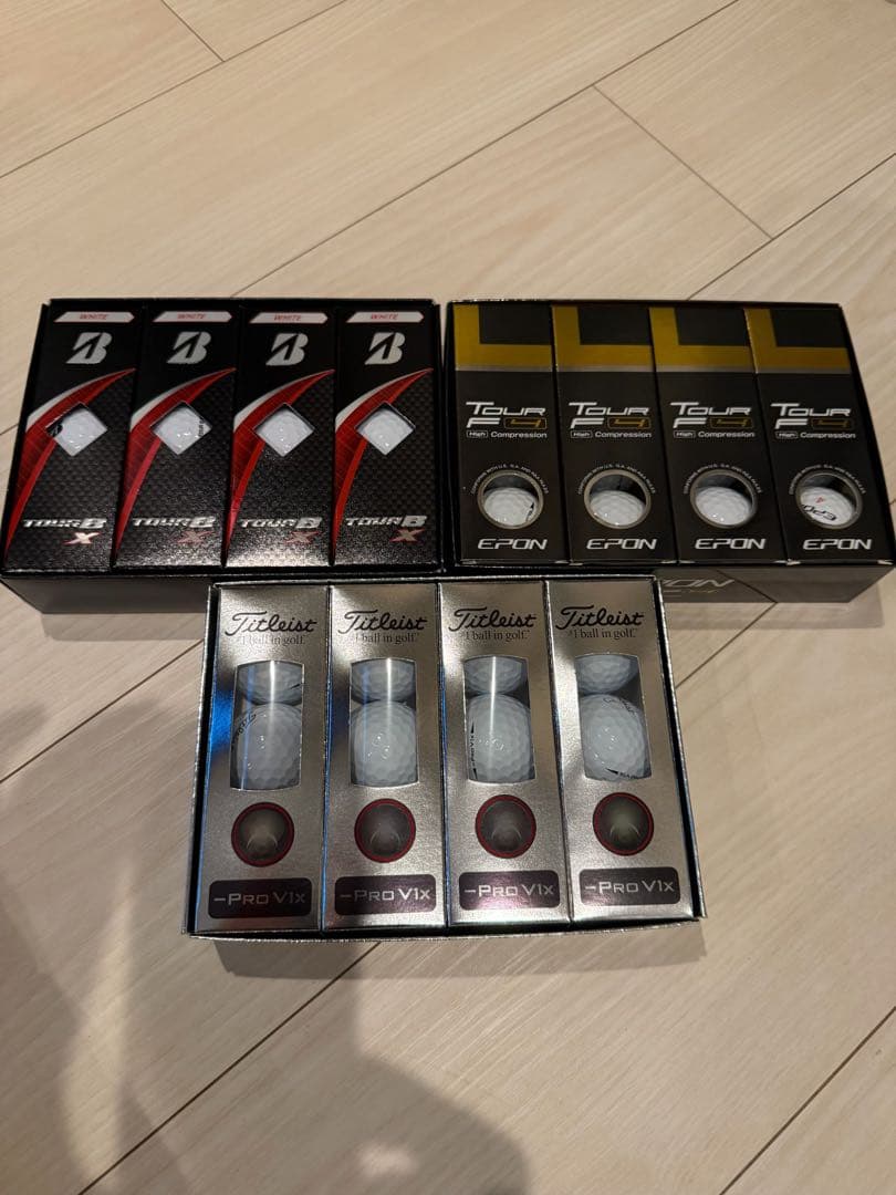 ブリジストン＆ エポン ＆ タイトリスト ゴルフボールセット