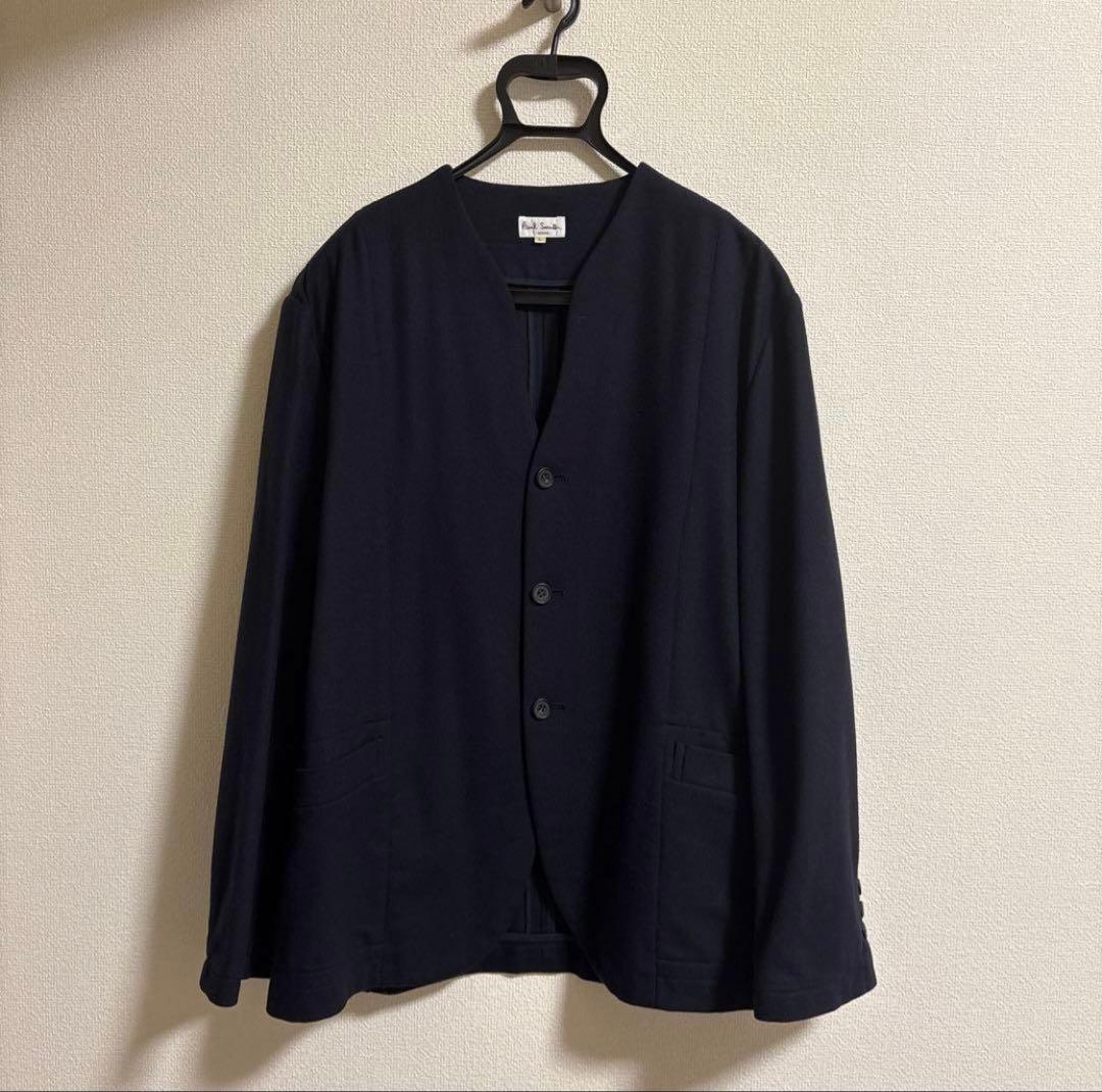 Paul Smith ネイビー ノーカラージャケット ジャケットカーデ