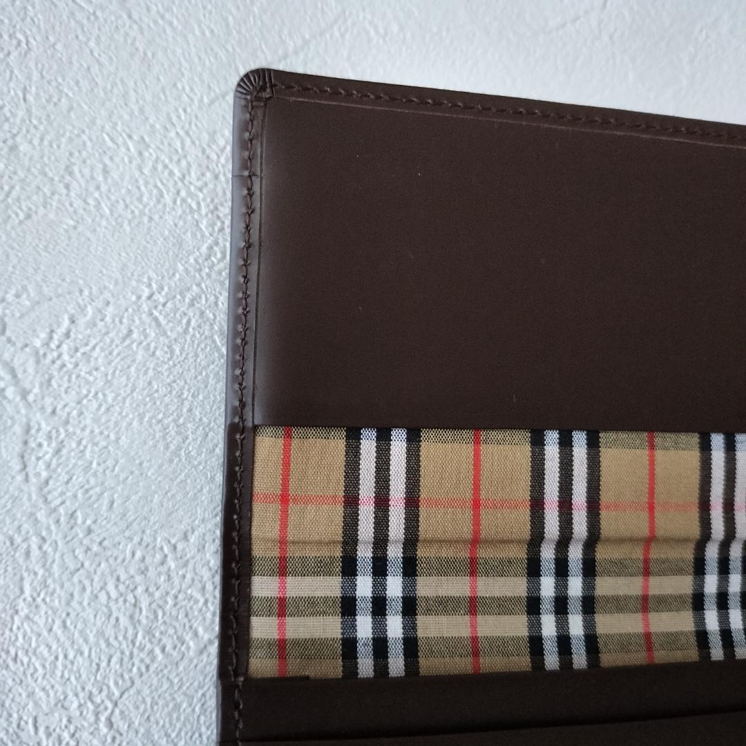 未使用級✨️バーバリー カードケース 名刺入れ ノバチェック レザー ブラウン