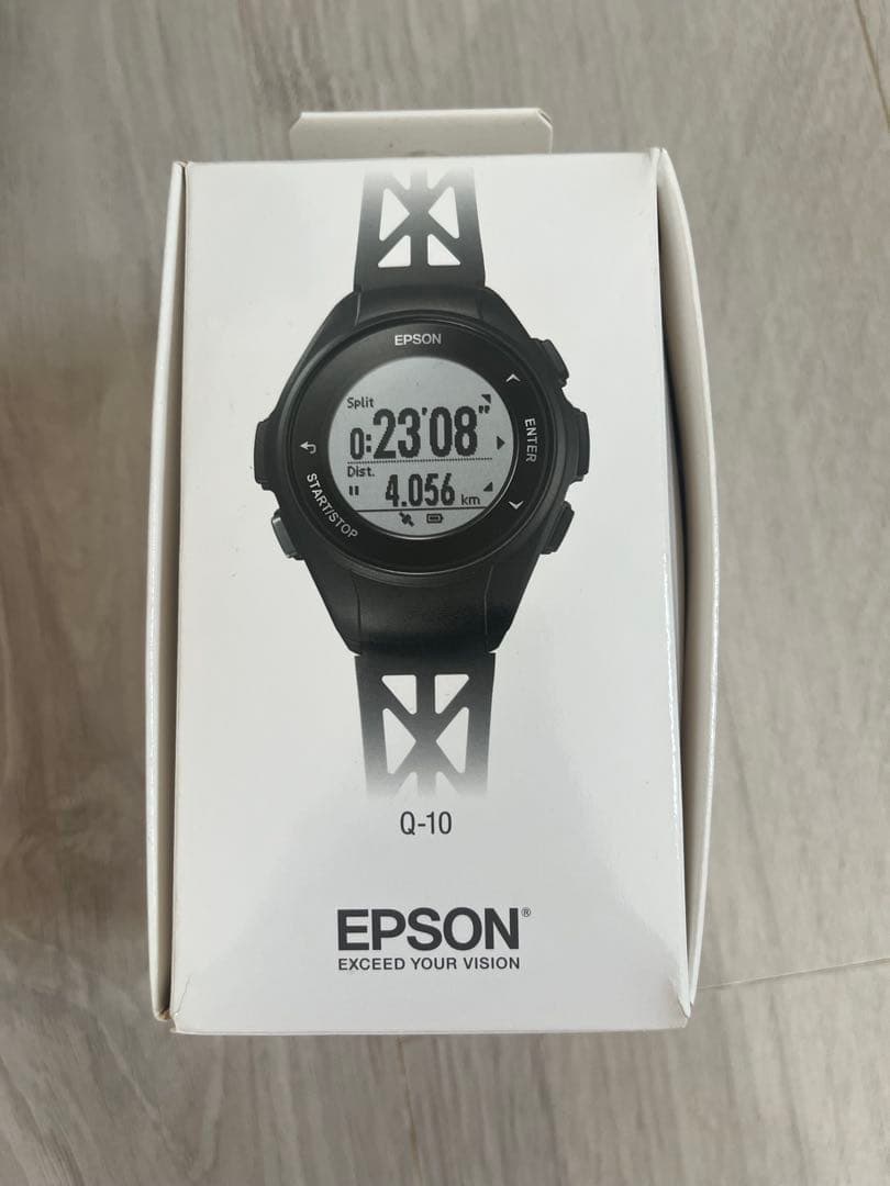 EPSON Q-10 腕時計 黒