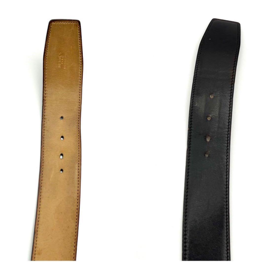 エルメス　ベルト　コンスタンス　H金具　ゴールド　ブラック　レディース　◯D刻印