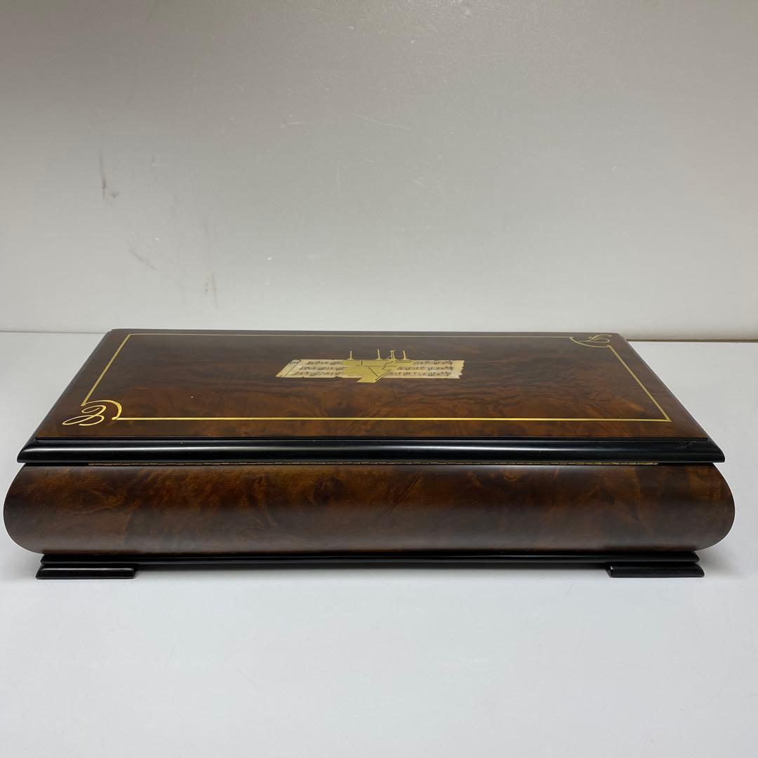 リュージュ50弁5曲　シリンダー式メカニカルオルゴール共箱東さ7-0219☆1F