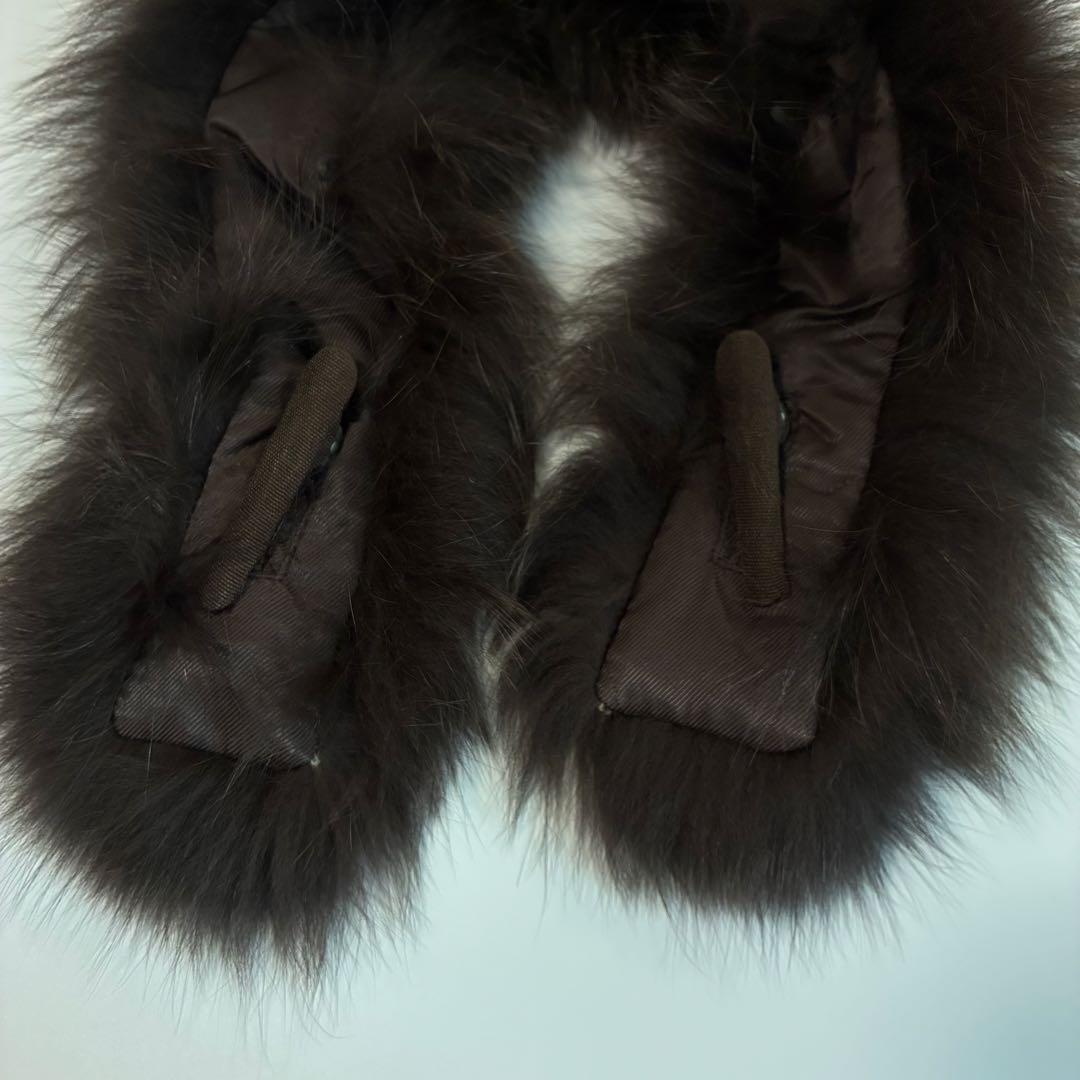 【美品】Ballsey カシミヤウール フォックスファー ポンチョ 高級 上質