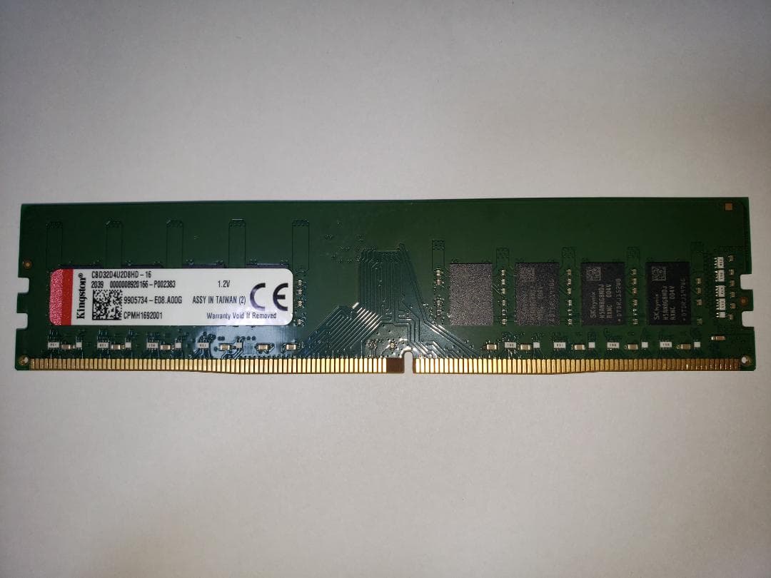 Kingston(SK Hynixチップ) DDR4　3200 16GB
