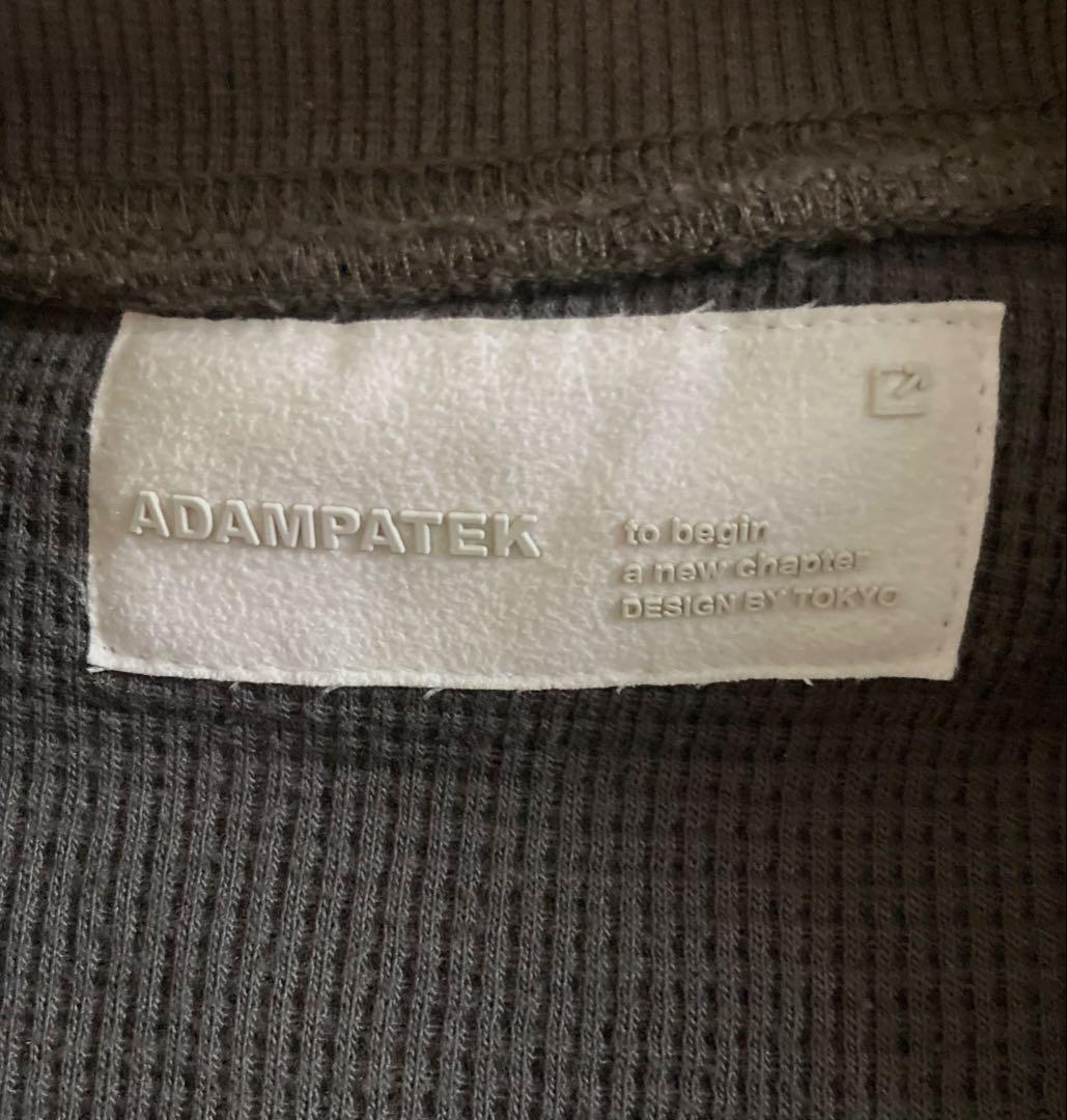 美品‼︎ ADAM PATEK ダメージ加工 スウェット トレーナー ワッフル重着
