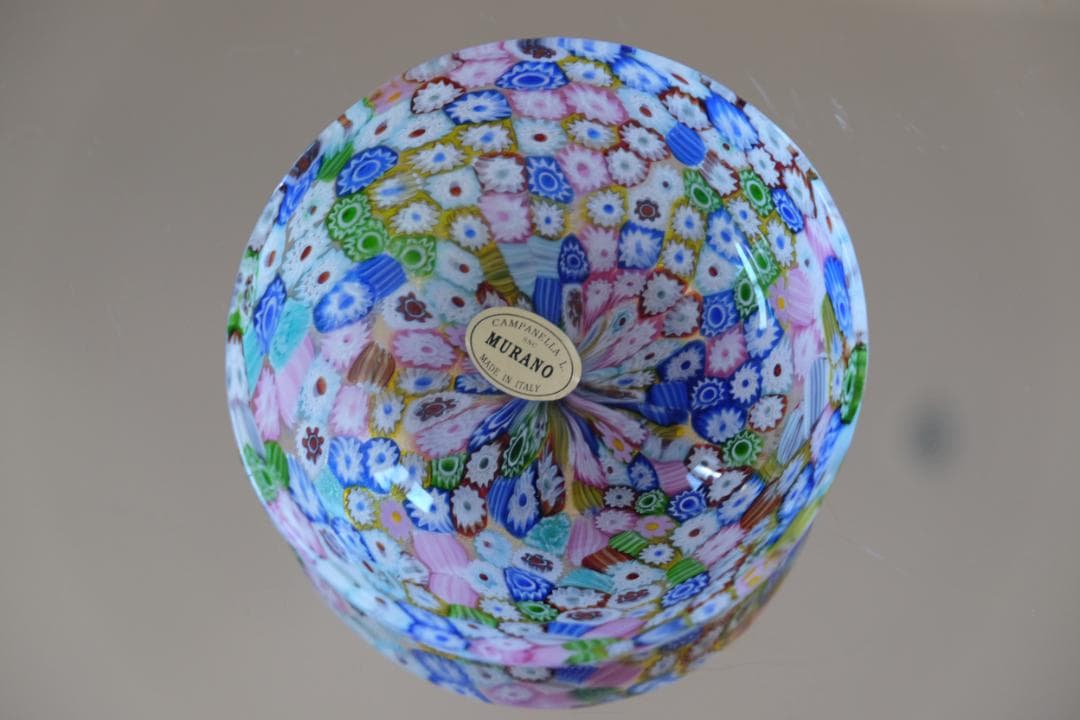 吹きガラス ミルフィオリ ムラーノガラス ヴェネチアングラス/小皿/江波冨士子