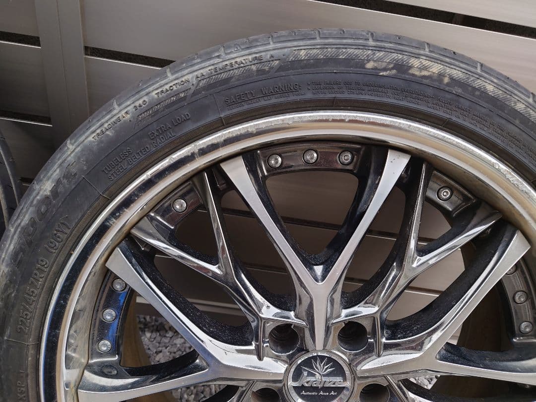 【FPAY31】ウェッズ　クレンツェ　ウィーバル　19インチ4本セット