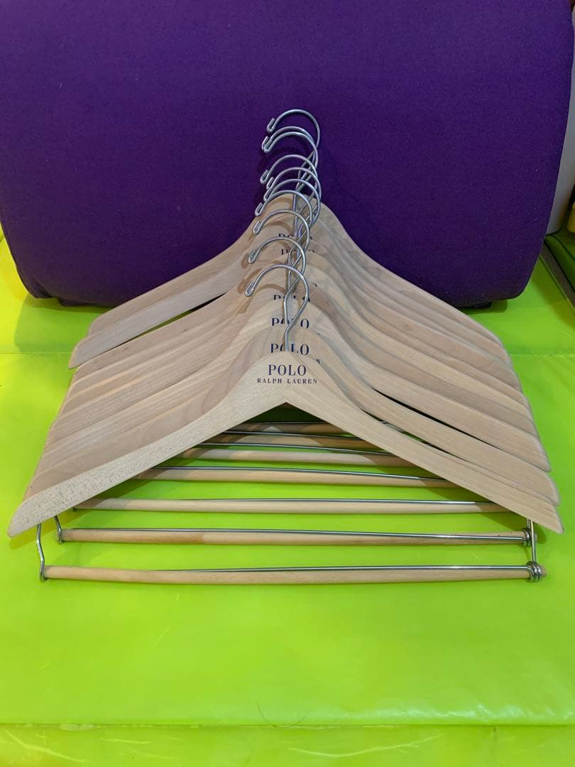 Polo Ralph Lauren 木製ハンガー 10本　ポロ ラルフローレン
