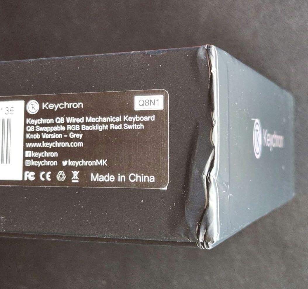 【美品 パームレスト付き】Keychron Q8 Knob Version 赤軸