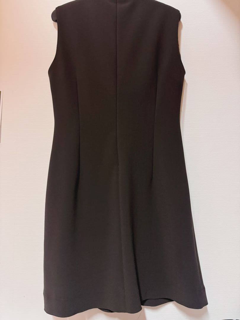 ❤️美品 正規品❤️anuansカットジョーゼットミニワンピースブラウンM
