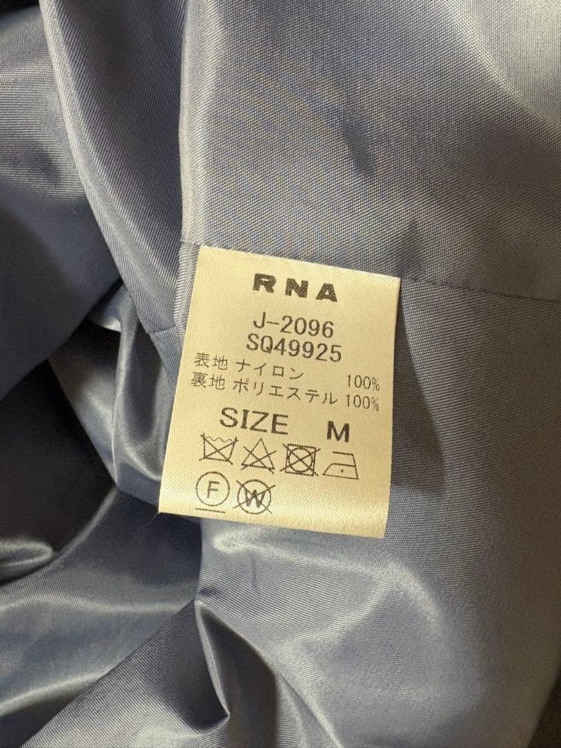 RNA スカジャン ブルー×アイボリー 刺繍入り アメカジ　Ｍサイズ