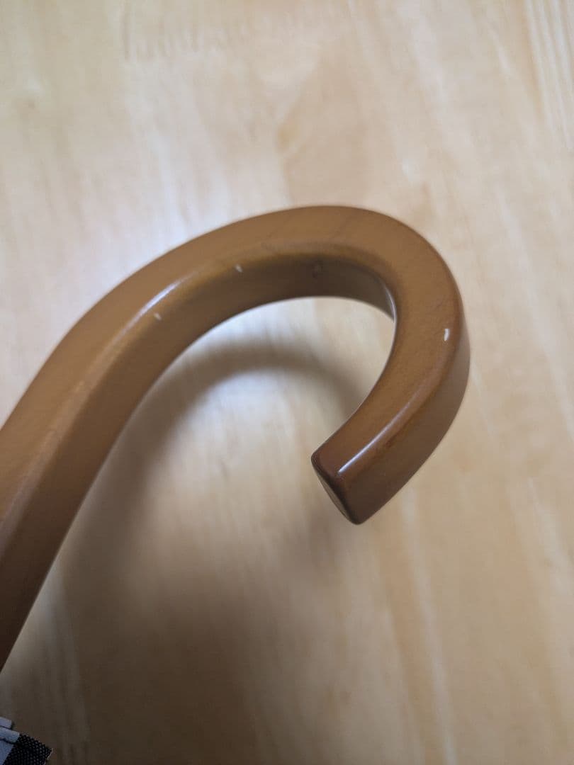 【中古】SUN BARRIER 100 日傘 白黒ストライプ フリル付き