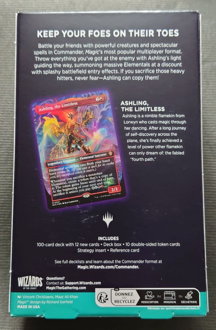 mtg 新品 エレメンタルの舞踊 英語版 統率者デッキ ecc ローウィンの昏明