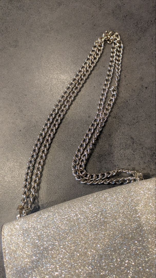 kate spade シルバー ラメ バッグ