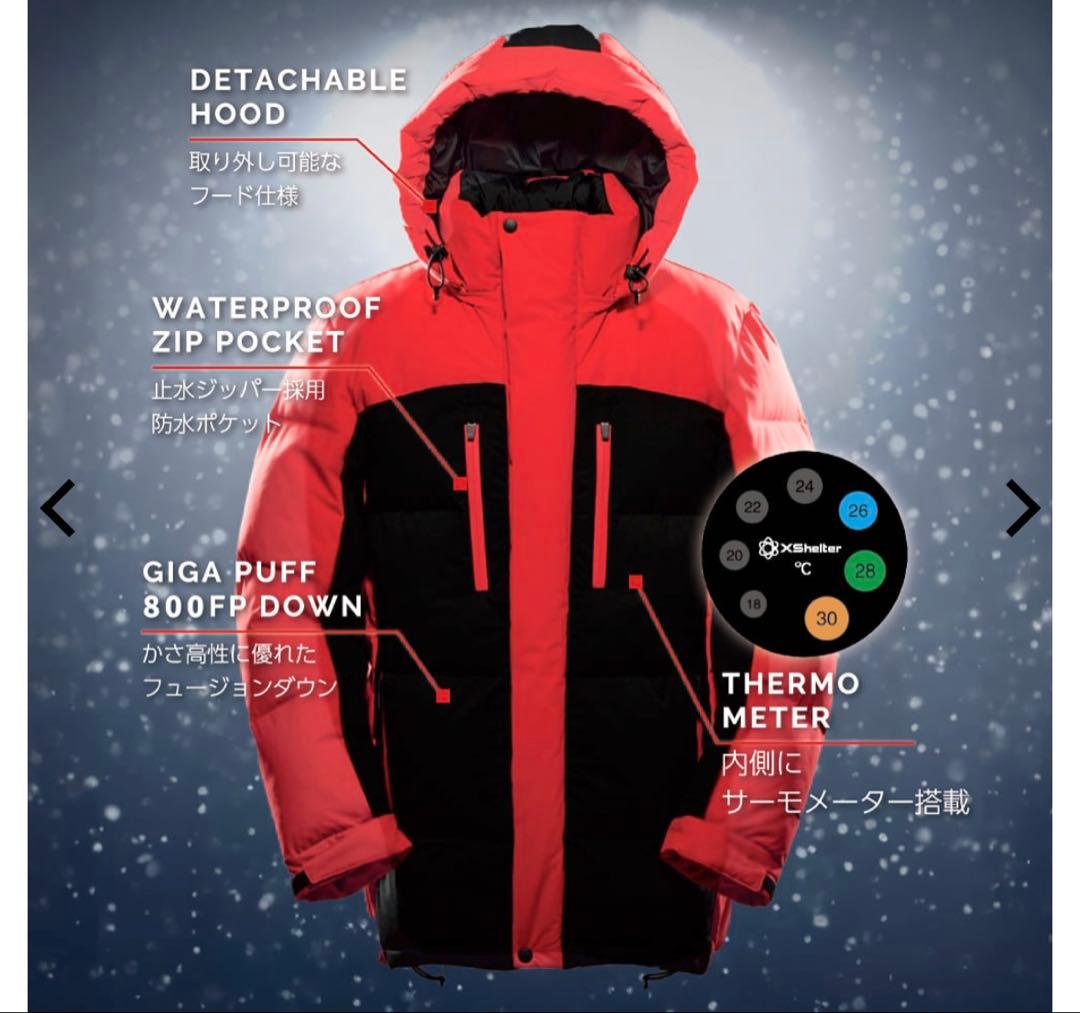 ワークマン エックスシェルター プレミアム ギガパフダウンコート 3L グリーン