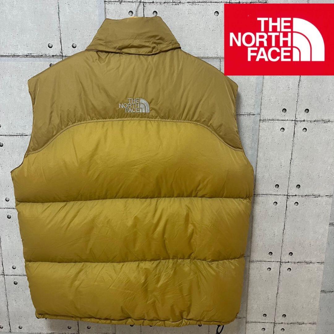 ↓値下げ中¥98000【希少】センターロゴ　ノースフェイス　ダウンベスト　XXL