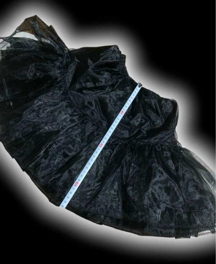 y2kゴシックフリルフェアリーグランジパニエミニスカ00sオーガンジー古着屋