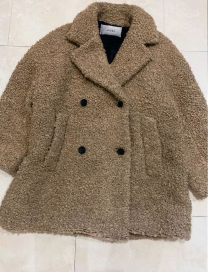 【極美品】アドーア☆大人気ベアブークレジャケットコート