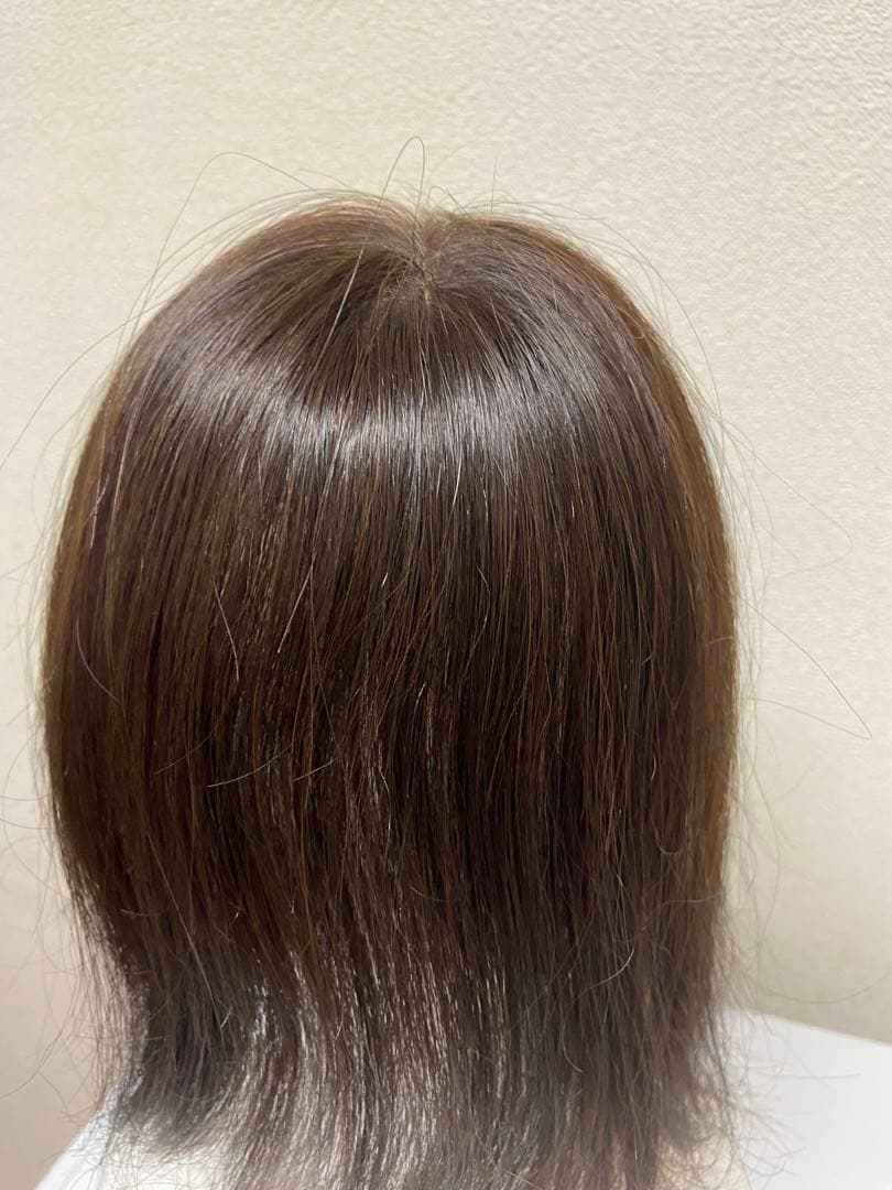 私元気・部分ウィッグ・12×8・ブラック・長さミディアム25センチ【試着のみ】