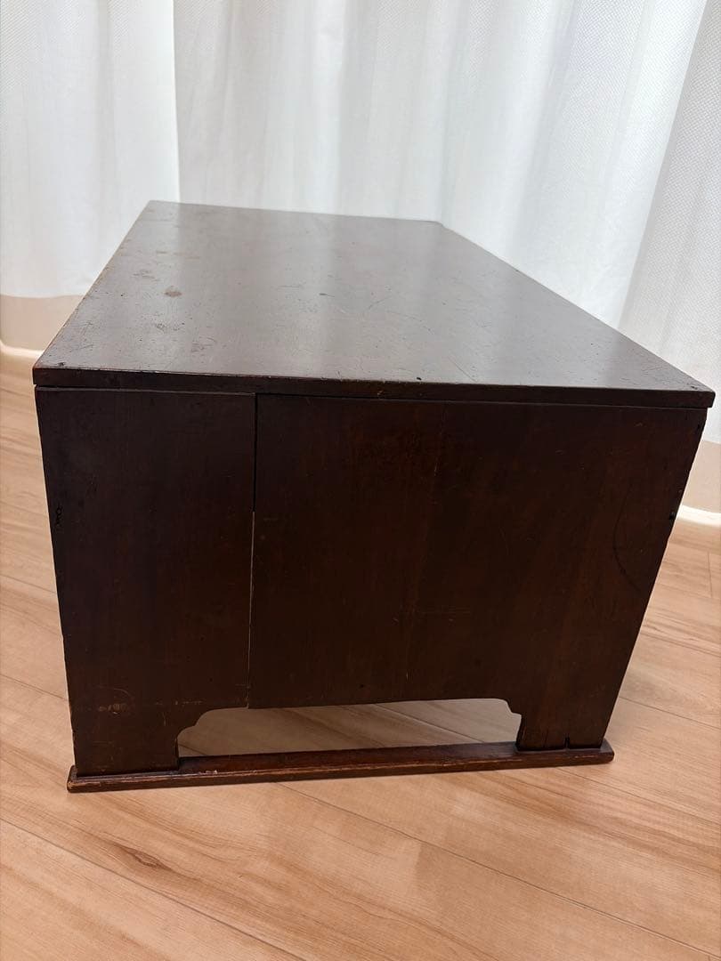 昭和レトロ 文机｜無垢材 引き出し2杯｜古道具 古家具 ローテーブル